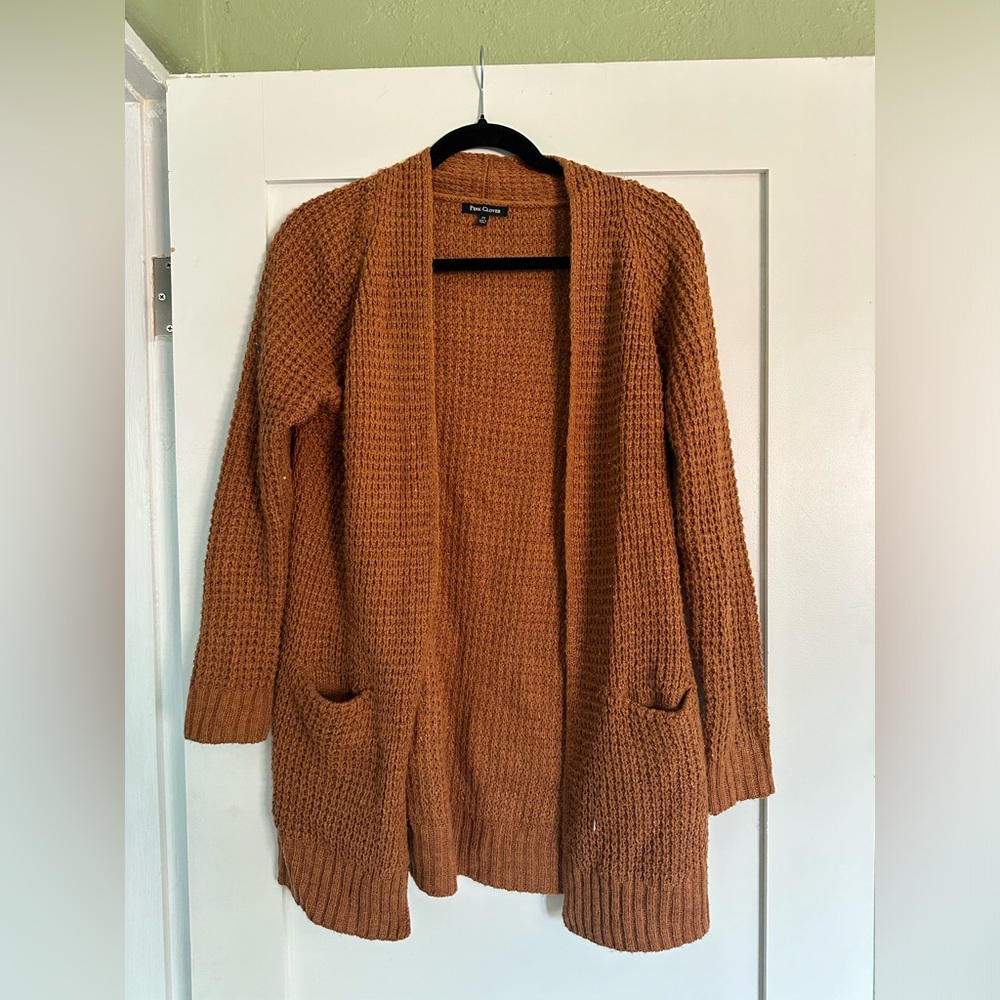 Cardigan sweater. Perfect for fall.